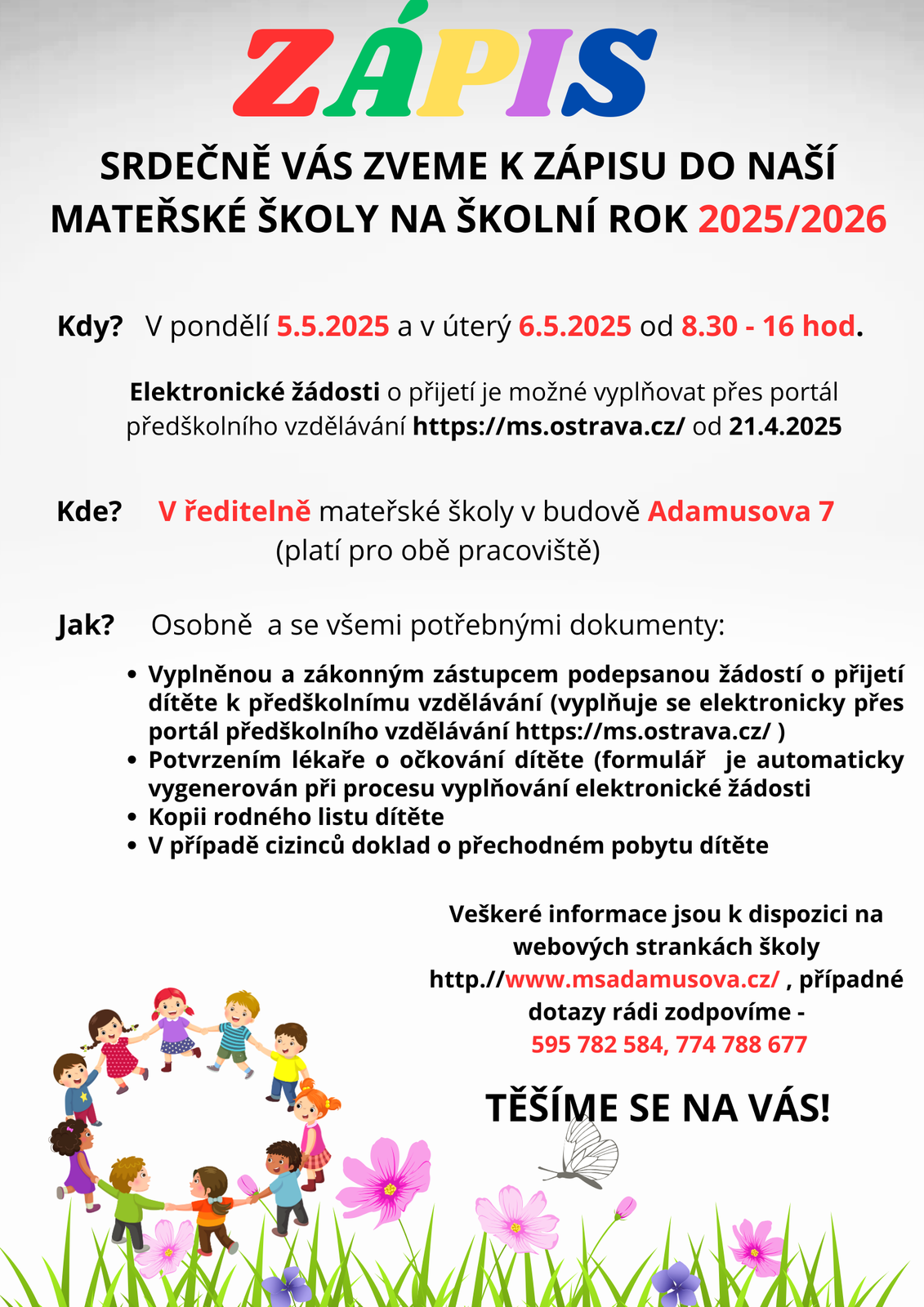 Zápis do mateřské školy