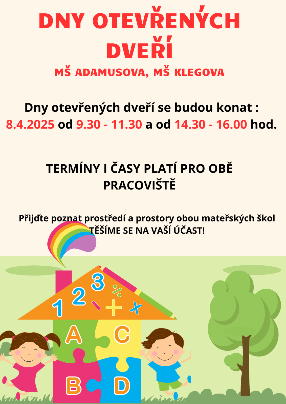 Den otevřených dveří 8.4. 2025